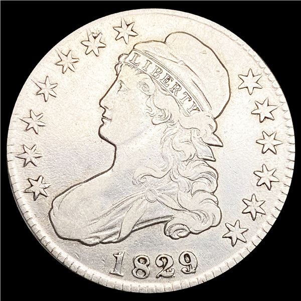 1829 Capped Bust Half Dollar LIGHTLY CIRCULATED