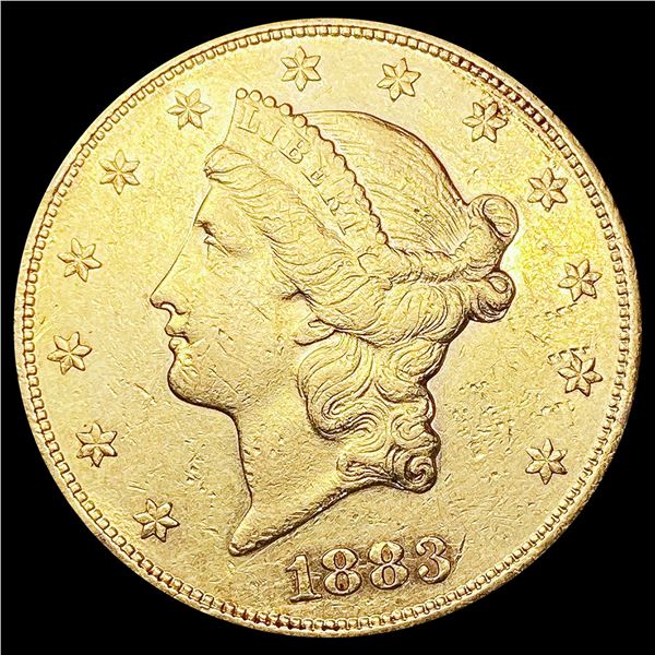 1883-S $20 Gold Double Eagle CLOSELY UNCIRCULATED