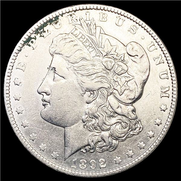 1892 Morgan Silver Dollar NEARLY UNCIRCULATED