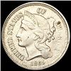 Image 1 : 1865 Nickel Three Cent CLOSELY UNCIRCULATED