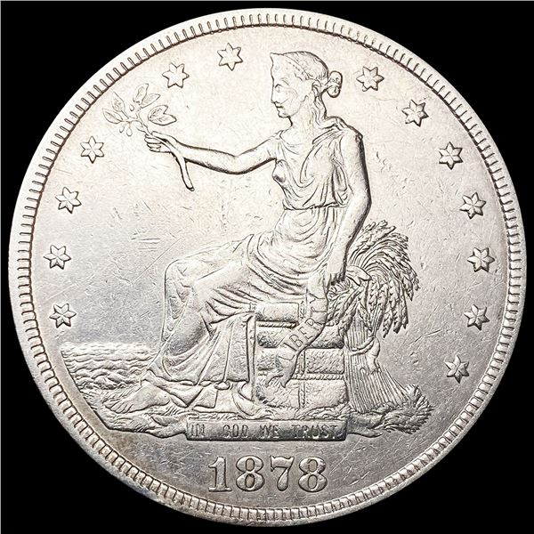 1878-S Silver Trade Dollar NEARLY UNCIRCULATED