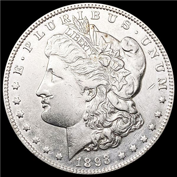 1893 Morgan Silver Dollar NEARLY UNCIRCULATED