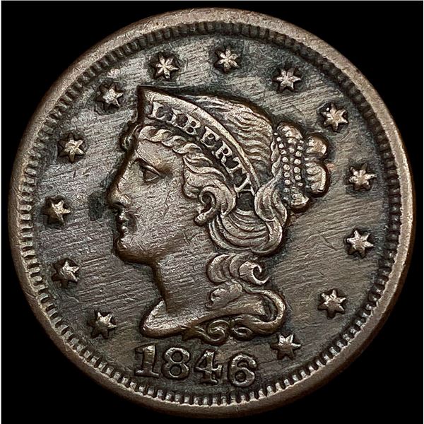 1846 Braided Hair Large Cent CLOSELY UNCIRCULATED