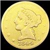 1844 $5 Gold Half Eagle NICELY CIRCULATED
