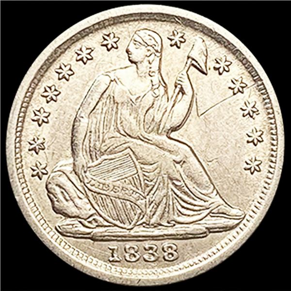 1838 Seated Liberty Half Dime UNCIRCULATED