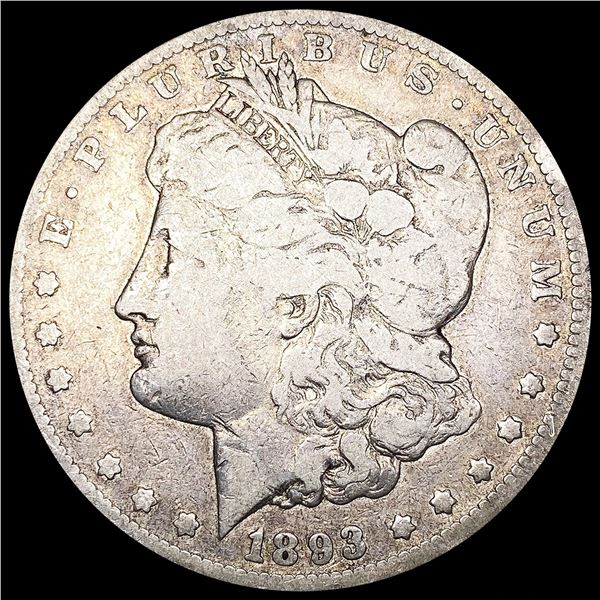 1893-CC Morgan Silver Dollar NICELY CIRCULATED