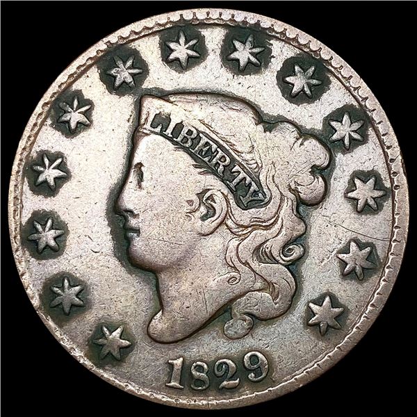 1829 Coronet Head Large Cent NICELY CIRCULATED