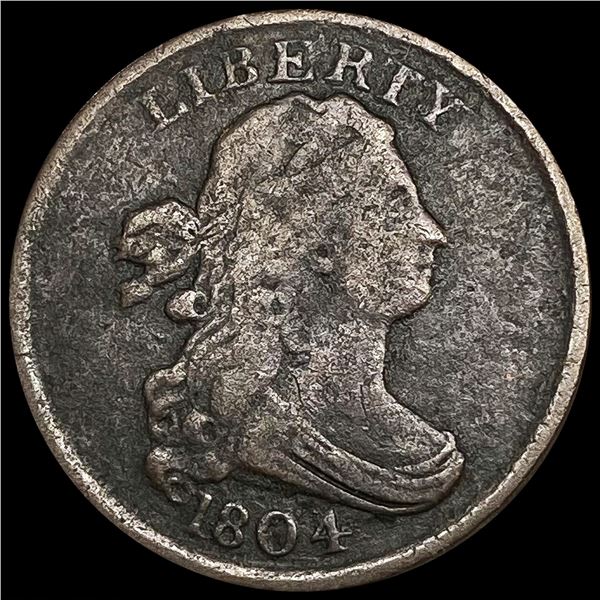 1804 Draped Bust Half Cent NICELY CIRCULATED