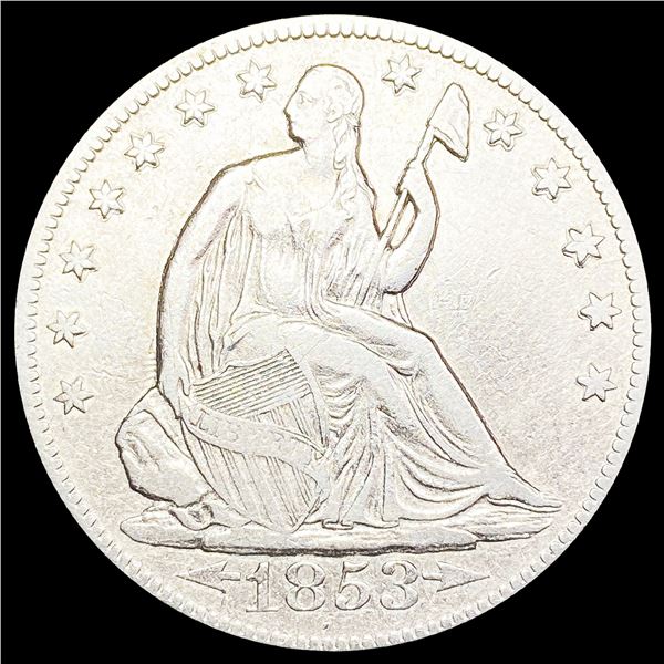 1854-O Seated Liberty Half Dollar CLOSELY UNCIRCUL