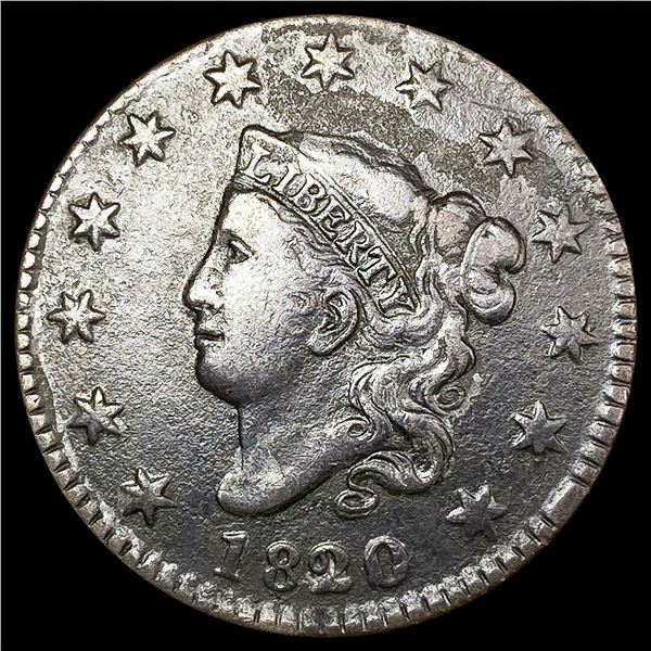 1820 Large Cent LIGHTLY CIRCULATED