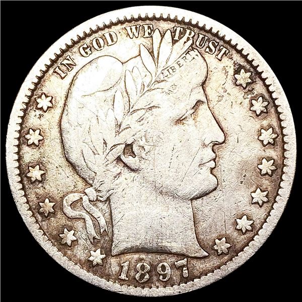 1897-O Barber Quarter LIGHTLY CIRCULATED