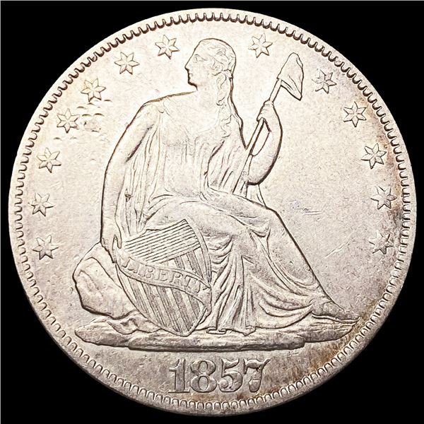 1857-O Seated Liberty Half Dollar CLOSELY UNCIRCUL