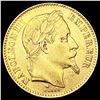 Image 1 : 1868 France .1867oz Gold 20 Francs CLOSELY UNCIRCU