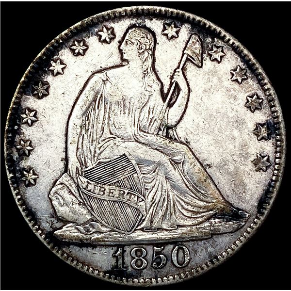 1850-O Seated Liberty Half Dollar CLOSELY UNCIRCUL