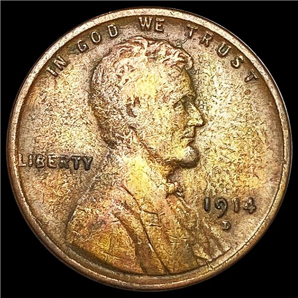 1914-D Wheat Cent LIGHTLY CIRCULATED