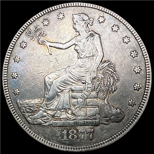 1877-S Silver Trade Dollar NEARLY UNCIRCULATED
