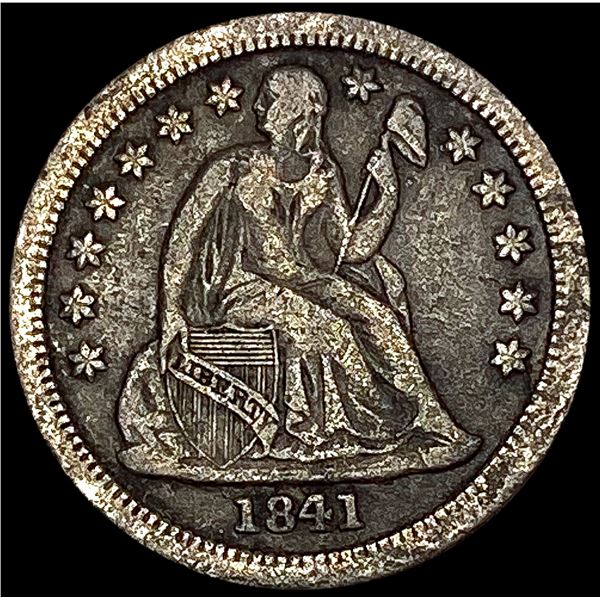 1841-O Seated Liberty Dime NEARLY UNCIRCULATED