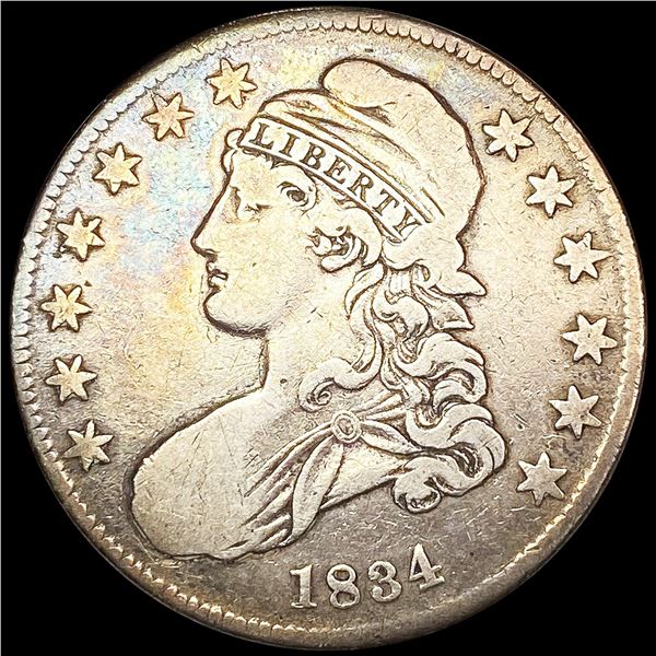 1834 Capped Bust Half Dollar NICELY CIRCULATED