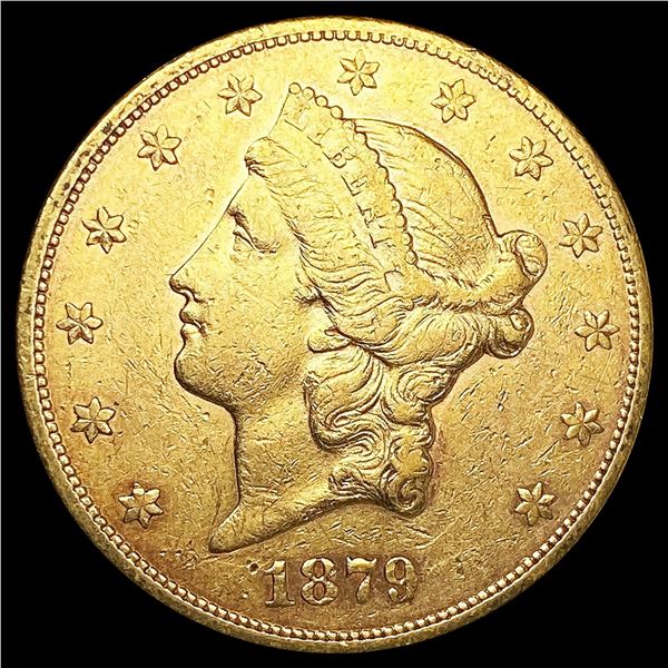 1879-S $20 Gold Double Eagle CLOSELY UNCIRCULATED