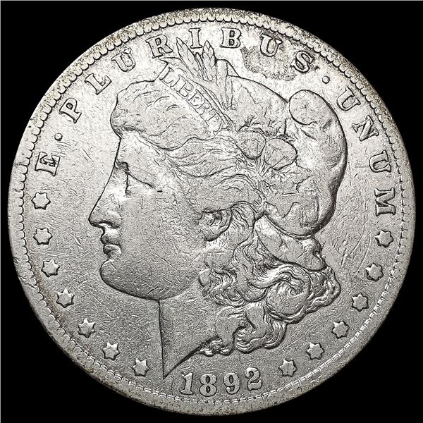 1892-CC Morgan Silver Dollar LIGHTLY CIRCULATED