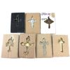 Image 2 : Group Lot of Mixed Cross Pendants with Various Designs and Crystal Embellishments. 7pcs