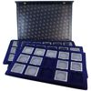 Image 1 : *Empty Numis Folding Snap Display Case with 4x 15-Slot Trays and Square Capsules