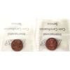 Image 2 : 1-cent 1945 MS64 & 1947 MS65 ICCS Red. 2pcs.