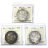 Image 1 : Silver $1 1966 Large Beads ICCS MS65. 3pcs.