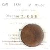 Image 1 : 1-cent 1886 Obverse 2 ICCS MS62 Red & Brown