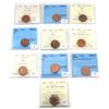 Image 1 : 1-cent 1953-1965 ICCS or CCCS MS62 to PL64. 10pcs.