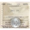 Image 1 :  10-cent 1940 Dbl 19 ICCS MS64 