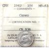 Image 1 : 10-cent 1942 ICCS MS63 Cameo 