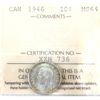 Image 1 : 10-cent 1946 ICCS MS64 