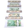 Image 2 : 1954-2015 $20 BCS Certified VF30 to CUNC62 Bank of Canada Notes. 4pcs.