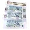 Image 1 : 1986 $5 BCS CUNC64 Original Bank of Canada Notes. 3pcs. 
