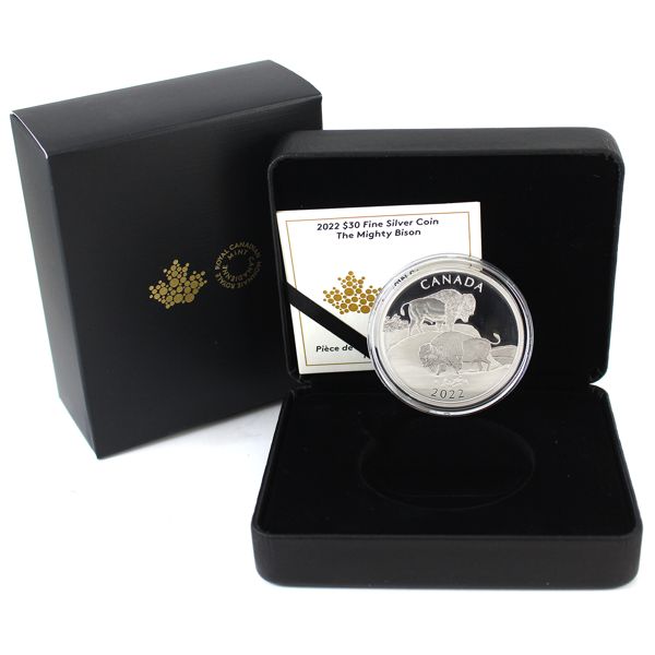 2022 $30 The Mighty Bison Fine Silver (Tax Exempt) 
