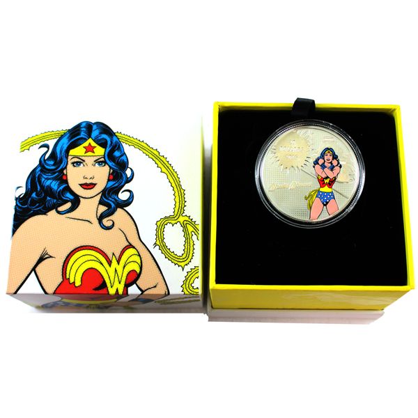 2016 $20 The Amazing Amazon DC Comics Fine Silver Coin (Tax Exempt)