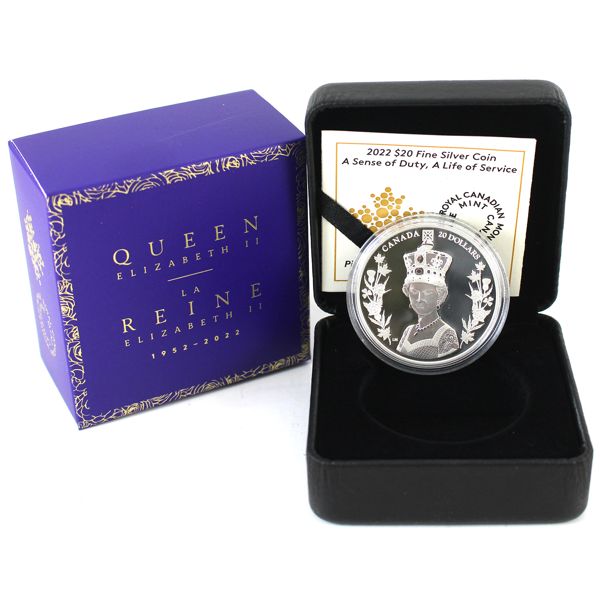 2022 $20 A Sense of Duty, A Life of Service Fine Silver (Tax Exempt)