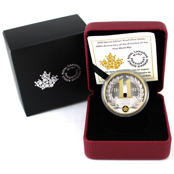 2018 100th Anniversary of Armistice of the First World War Special Edition Fine Silver (Tax Exempt)
