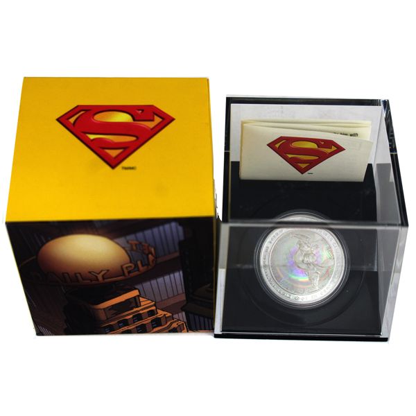 2013 $20 Superman & Metropolis Fine Silver Hologram (Tax Exempt)