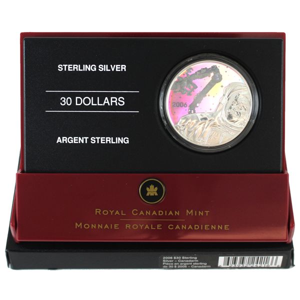 2006 $30 Canadian Achievements - Canadarm & Col Hadfield Sterling Silver.