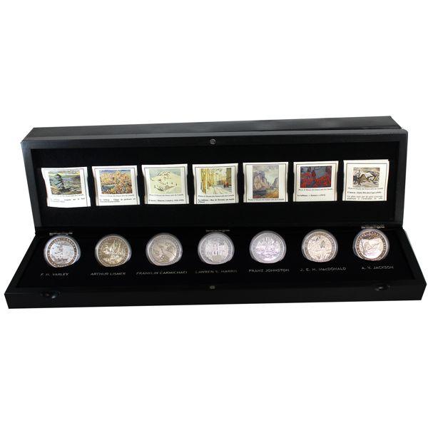 2012-2013 $20 Group Of Seven 7-coin set in Deluxe Case Fine Silver (Tax Exempt) 