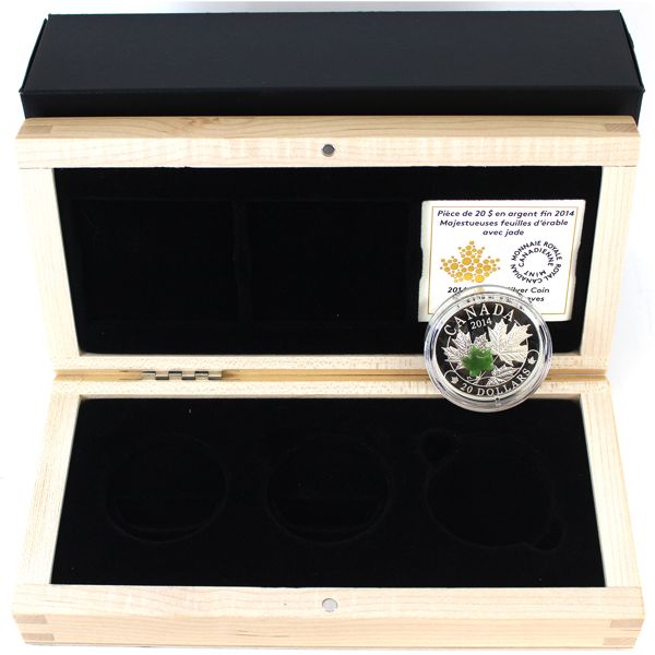2014 The Royal Canadian Mint $20 Majestic Maple Leaves 1/3-Piece Set Fine Silver 