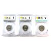 Image 2 : 5-cent 1983, 1991 & 2000P PCGS MS65