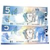 Image 1 : BC-62bA 2002 $5 & BC-67bA 2006 $5 UNC or Better Matching 4-Digit RADAR's SN: AAS1925291 & HOG1925291