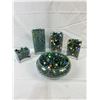 Image 1 : Large Assortment of Marbles in Glass Vases