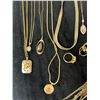 Image 2 : Assorted Gold Coloured Jewellery including 14 K Piece