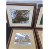 Image 2 : 4 Framed Wild Cat Metallic Like Pictures