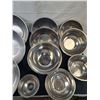 Image 3 : Large Assortment of Metal & Stainless Steel Mixing Bowls - Various Sizes