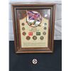 Image 1 : British World War II Framed Coin & Stamp Collection